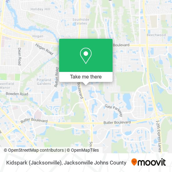 Kidspark (Jacksonville) map
