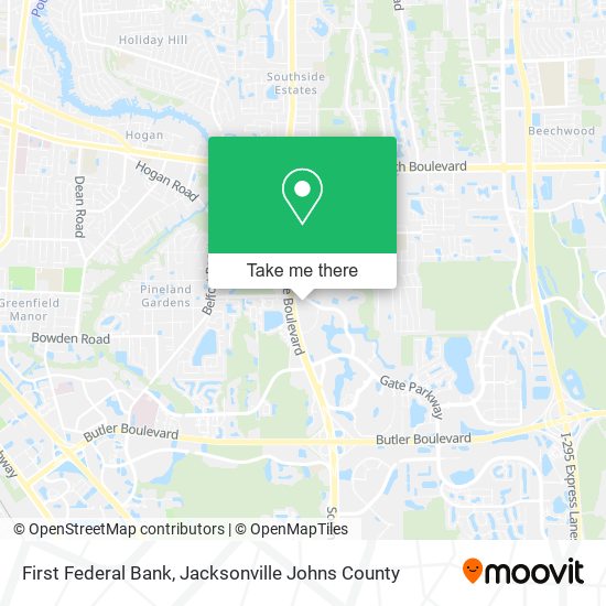 First Federal Bank map