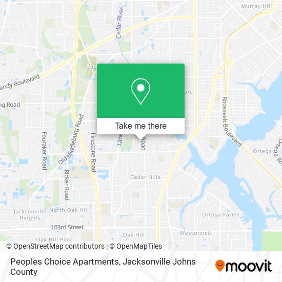 Peoples Choice Apartments map