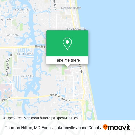Thomas Hilton, MD, Facc map