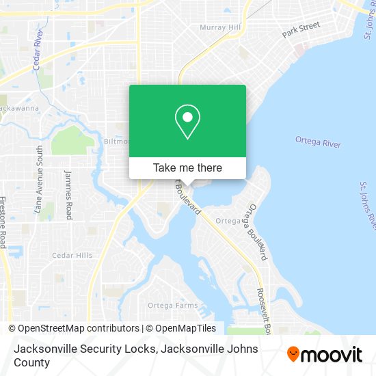 Jacksonville Security Locks map