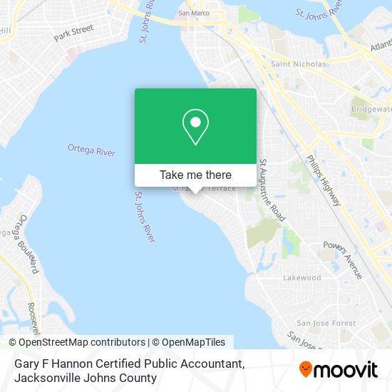 Gary F Hannon Certified Public Accountant map