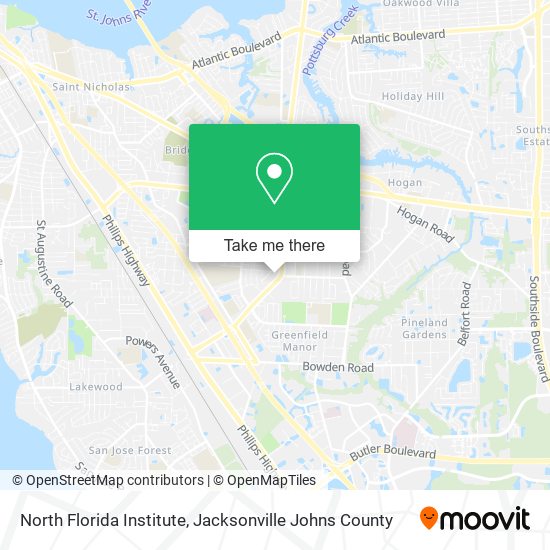 Mapa de North Florida Institute