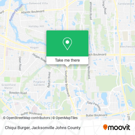 Chiqui Burger map