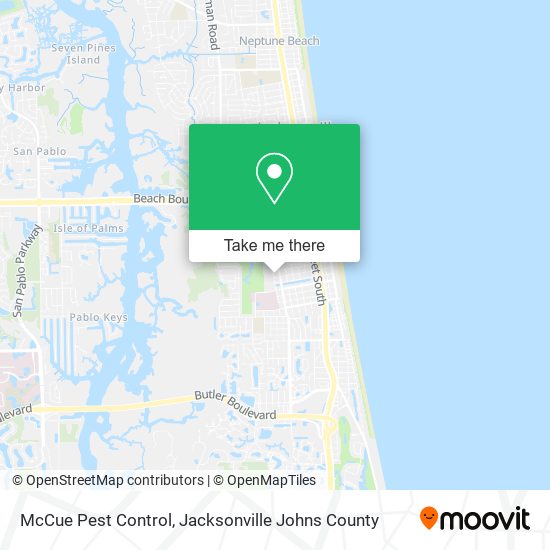 McCue Pest Control map