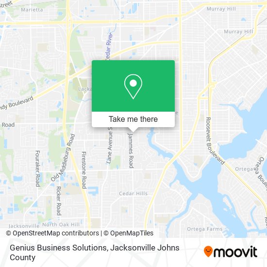 Genius Business Solutions map