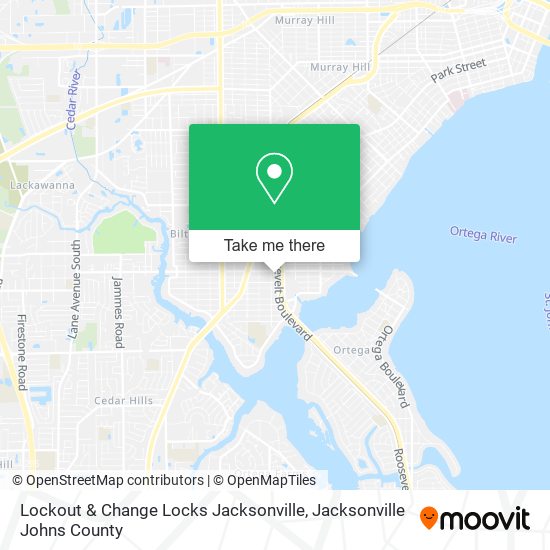 Lockout & Change Locks Jacksonville map