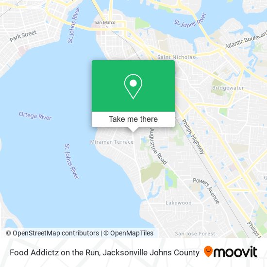 Mapa de Food Addictz on the Run