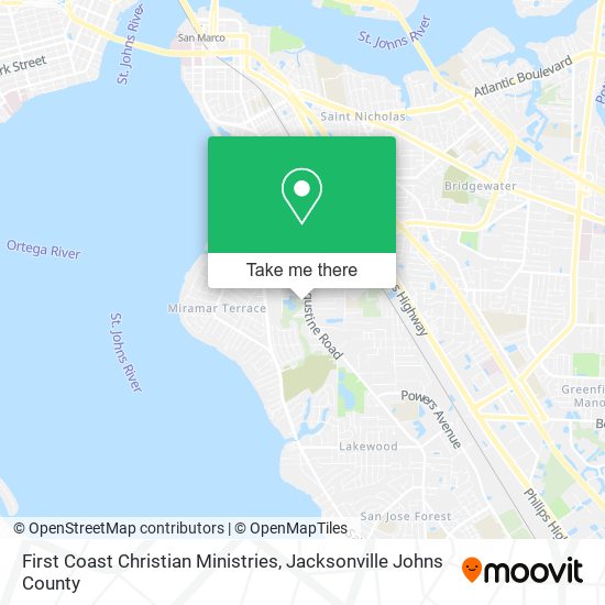First Coast Christian Ministries map