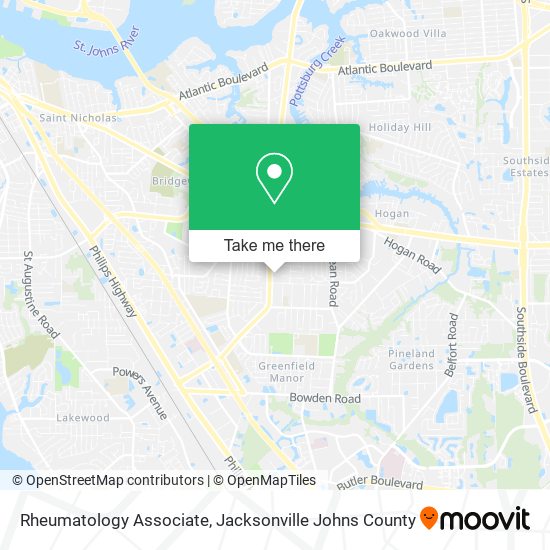 Mapa de Rheumatology Associate