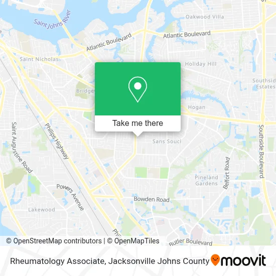 Rheumatology Associate map