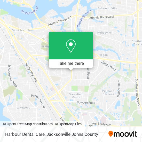 Mapa de Harbour Dental Care