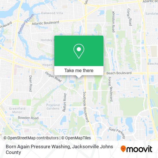 Born Again Pressure Washing map