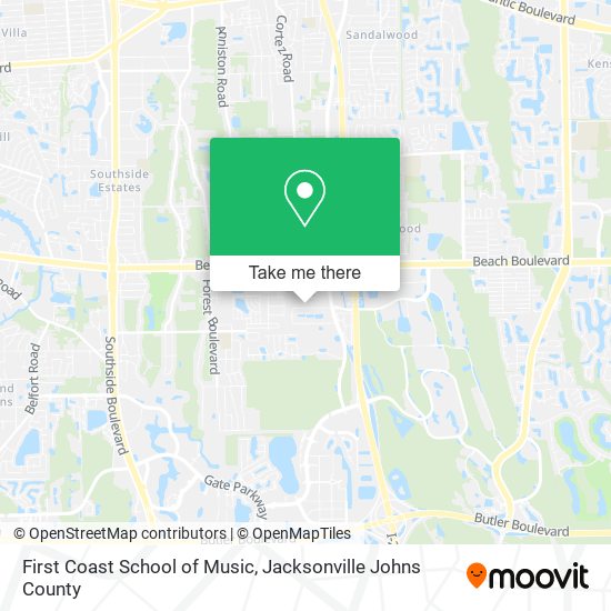 First Coast School of Music map