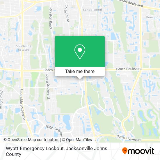 Wyatt Emergency Lockout map