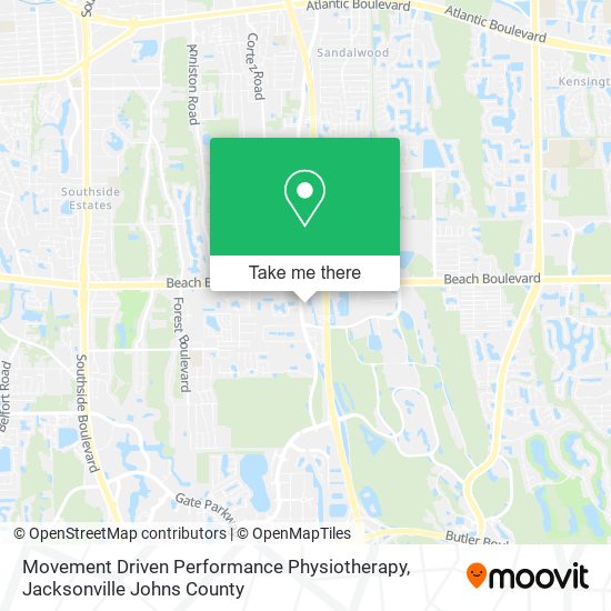 Movement Driven Performance Physiotherapy map