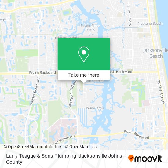 Larry Teague & Sons Plumbing map