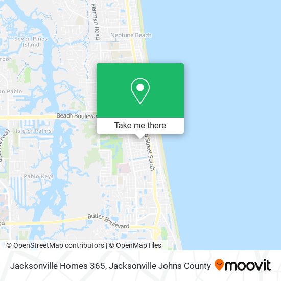Jacksonville Homes 365 map
