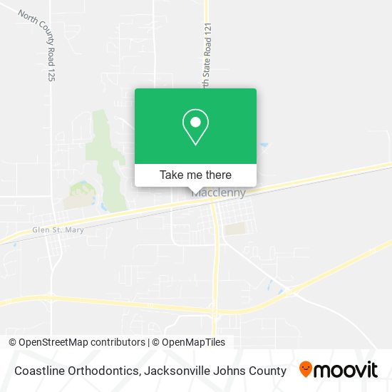 Coastline Orthodontics map