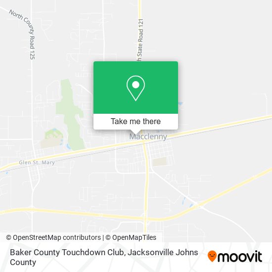 Baker County Touchdown Club map