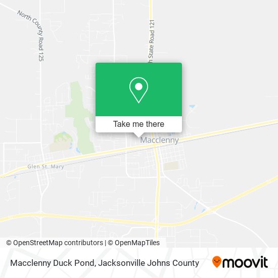 Mapa de Macclenny Duck Pond
