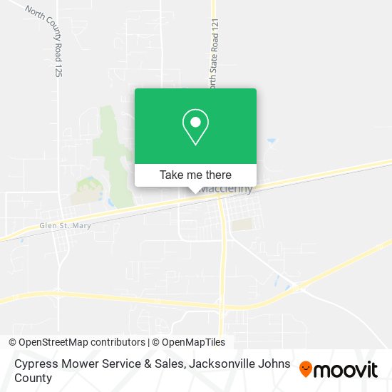 Cypress Mower Service & Sales map
