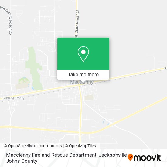 Macclenny Fire and Rescue Department map