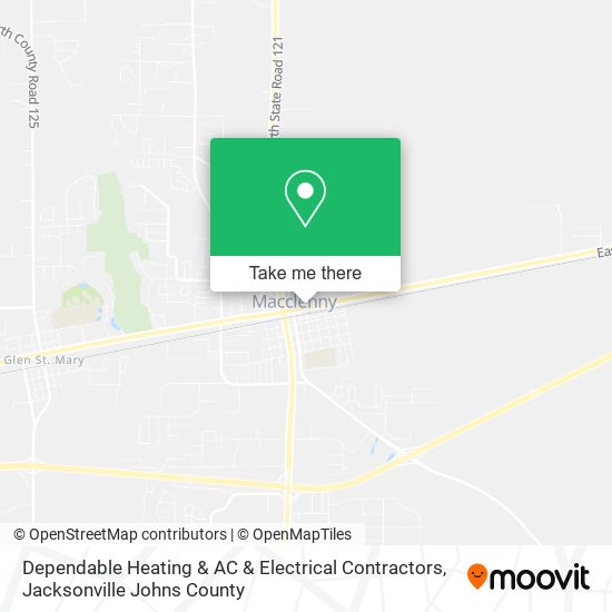 Dependable Heating & AC & Electrical Contractors map