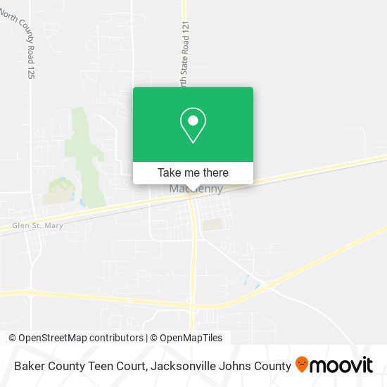 Baker County Teen Court map