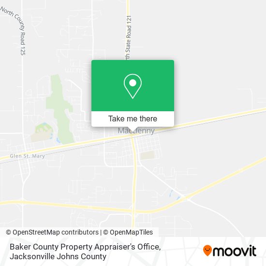 Baker County Property Appraiser's Office map