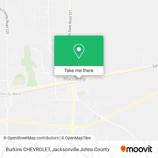 Mapa de Burkins CHEVROLET