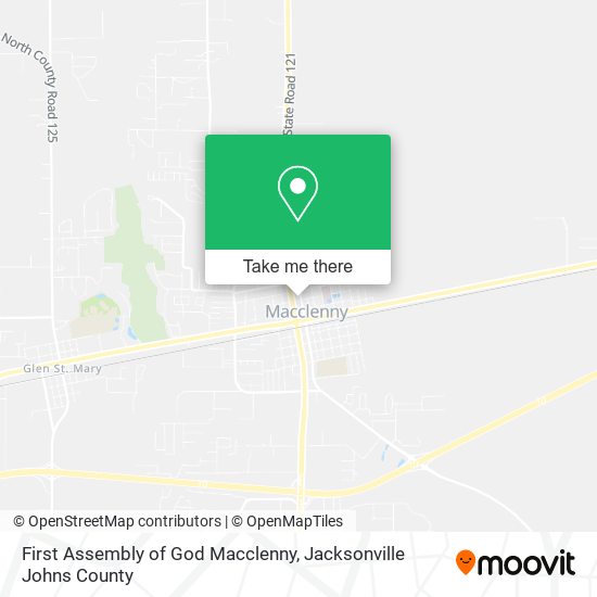Mapa de First Assembly of God Macclenny