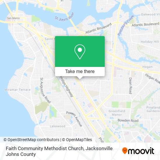 Mapa de Faith Community Methodist Church