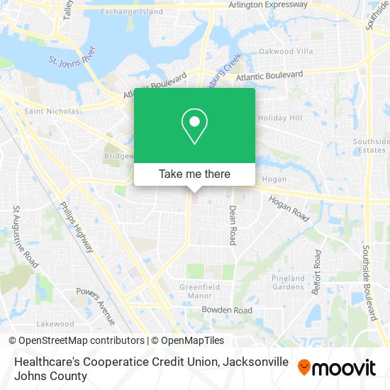 Healthcare's Cooperatice Credit Union map