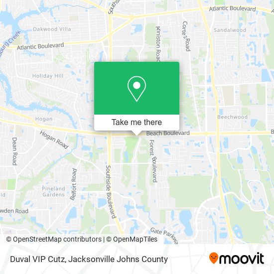 Duval VIP Cutz map