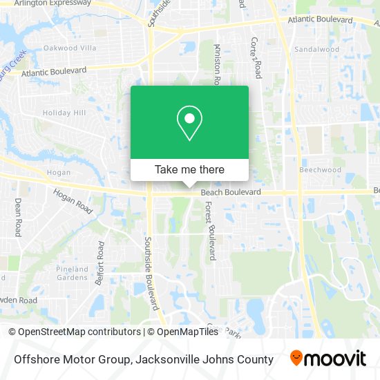 Offshore Motor Group map