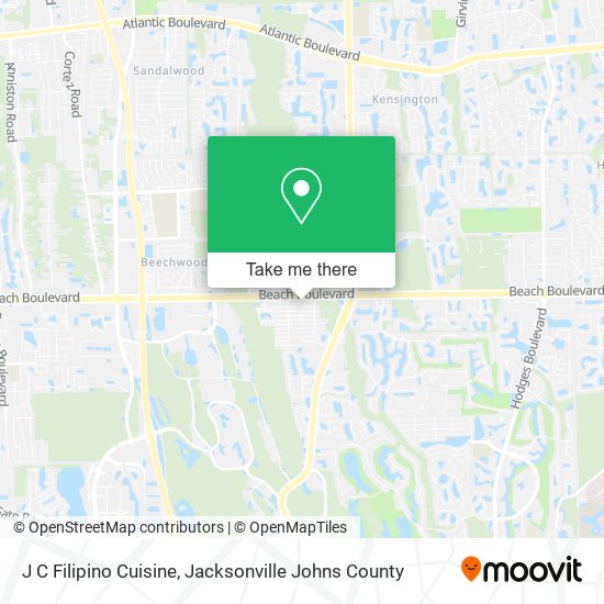 J C Filipino Cuisine map
