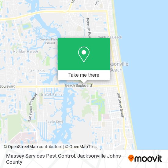 Massey Services Pest Control map