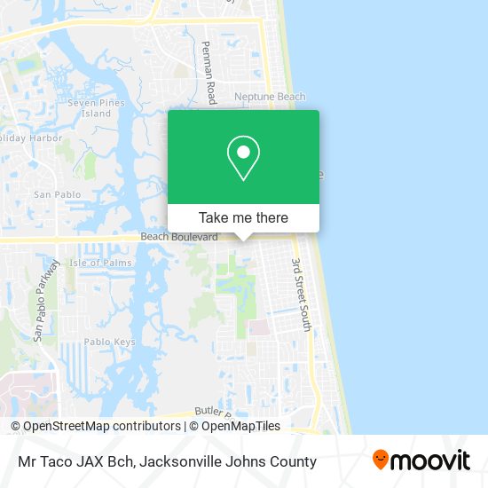 Mr Taco JAX Bch map