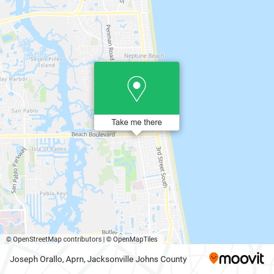 Joseph Orallo, Aprn map