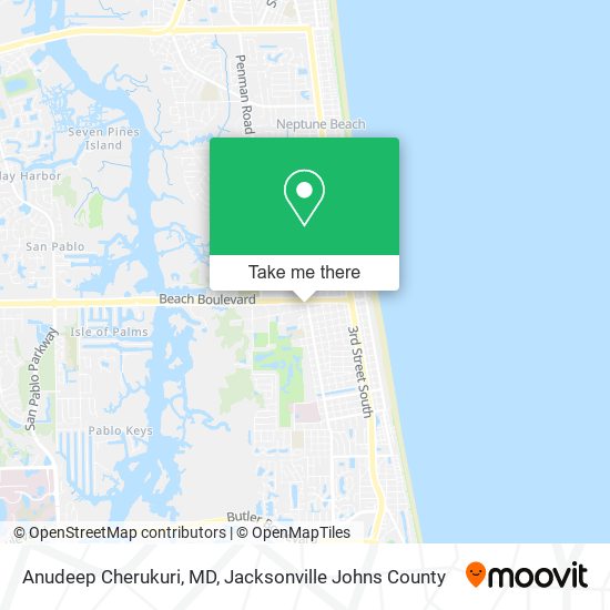 Anudeep Cherukuri, MD map