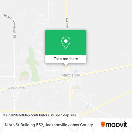 Mapa de N 6th St Building 552