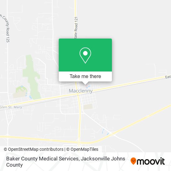Baker County Medical Services map