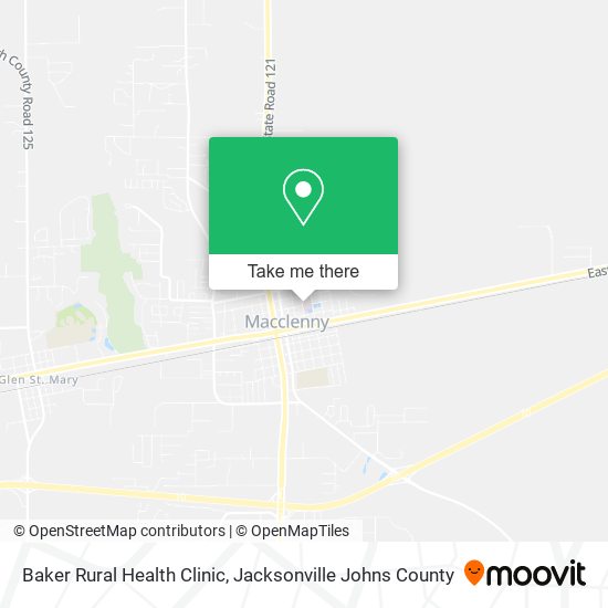 Baker Rural Health Clinic map