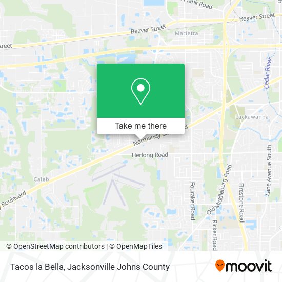 Tacos la Bella map