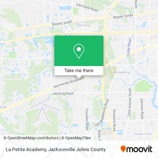 La Petite Academy map