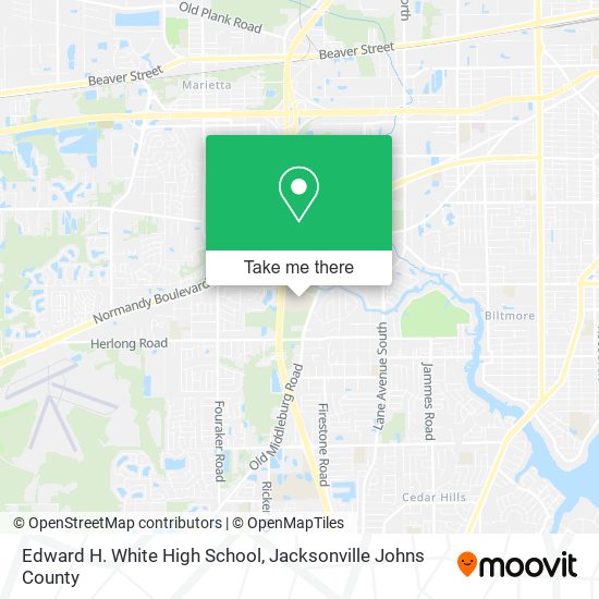 Mapa de Edward H. White High School