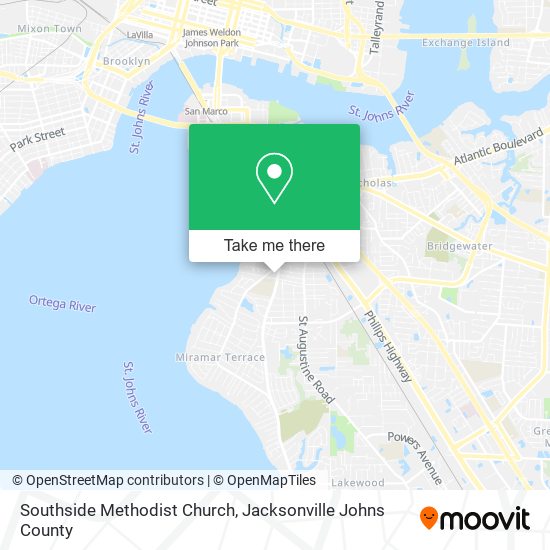 Southside Methodist Church map