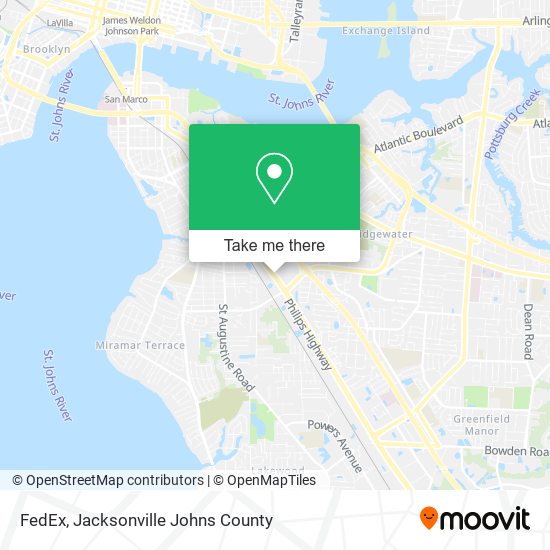 FedEx map