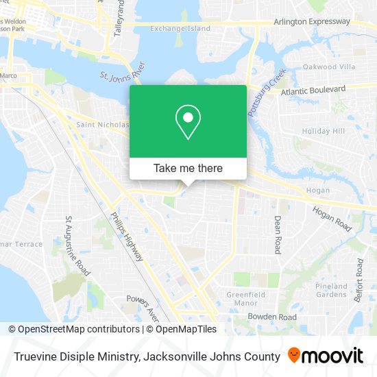 Truevine Disiple Ministry map